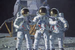 "Conrad, Gordon and Bean The Fantasy" - Alan Bean - Apollo 9 NASA Art